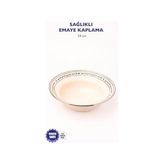 Mood Emaye Çukur Makarna ve Salata Tabağı - Option-1 - 51R-Turuncu