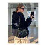 MOONBULL Unisex Unique Sırt Baskılı Oversize Kapüşonlu Sweatshirt