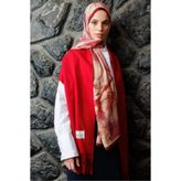 Mooncorn Bordo Rose Desen Hebei İpek Şal
