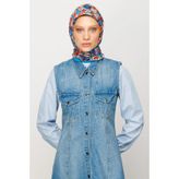 Mooncorn Daisy Desen Dijital Soft Eşarp Turuncu