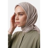 Mooncorn Dune Desen Ayrobin Jakar Eşarp Krem