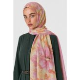 Mooncorn Fiore Desen Neo Crash Şal Pembe