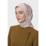 Mooncorn Grace Desen Organik Eşarp Krem