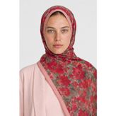 Mooncorn Lauris Desen Hebei İpek Şal Pembe