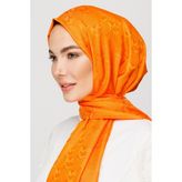 Mooncorn Mc Desen Jakar Şal - Turuncu