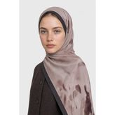 Mooncorn Ordea Desen Hebei İpek Şal Siyah