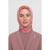 Mooncorn Ruby Desen Organik Eşarp Pembe