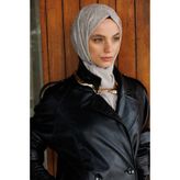 Mooncorn Taş Rengi Yün İpek Şal