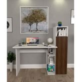 Moonlife Diamond Dolaplı Ceviz Çalışma Masası