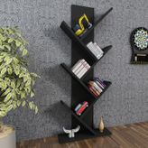 Moonlife Tree Siyah Dekoratif Kitaplık