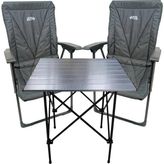 Moontime Alaçatı Alüminyum Masa Set ( Masa + 2 Sandalye)