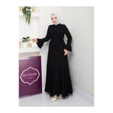Mor Menekşe İnci Model Ferace