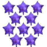 Mor Mini Shape Yıldız Folyo Balon 6 Adet