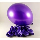 Mor Renkli Metalik Balon 10 Adet