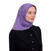 Mor S Desen Krstal Jakar Eşarp