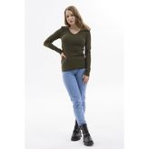 Mor V Yaka Body Sweatshirt