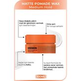 Morfose Medium Hold Pomade Krem Mat Wax 100 Ml Turuncu