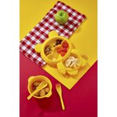 MorPort Ultra Lüx Mama Tabağı Seti, 4 Parça, Sarı