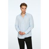 Morven Erkek A. MAVİ Basic Regular Fit Sert Yaka Gömlek
