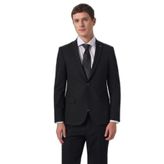 Morven Erkek Basic Slim Fit Takım Elbise Siyah 46