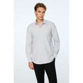 Morven Erkek Gri Basic Regular Fit Sert Yaka Gömlek - 2XL