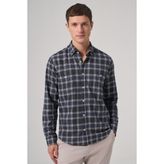 Morven Erkek Lacivert Regular Fit Oduncu Gömlek