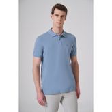 Morven Erkek Mavi Basic Polo Yaka Dynamic Fit T-Shirt - 2XL