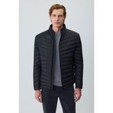 Morven Erkek Siyah Polyester Kısa Kapitone Mont - 3XL