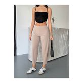 MossMoi Scuba Krep Kumaş Şalvar Model Balon Pantolon
