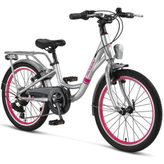 Mosso İnfinity 254H V 20 Jant 6 Vites Silver Gri Pembe Çocuk Bisikleti