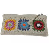 Motifli Clutch Örgü El Çantası