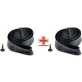 Motobisikletim 2'li Paket 24 Jant Bisiklet Iç Lastik [a/v Sibop 33MM] Şamyel 24X1.50-2.125 Butly - Siyah
