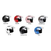 Motor Kask Çenesiz Yazlık " Nxo " Karışık Renk