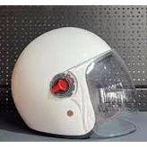 Motor Kask Çenesiz Yazlık Pembe Beyaz Siyah Aym