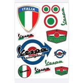 MOTOSEPETİM MOTOSİKLET VESPA KASK GRENAJ STİCKER ETİKET VESPA İTALY KARIŞIK MARKA SPONSOR KAPLAMA
