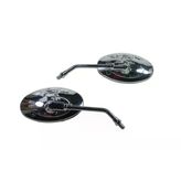 Motosiklet Chopper Kartal Desenli Ayna 10 Mm