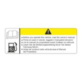 Motosiklet Depo Uyarı Sticker 12CM 2 Adet