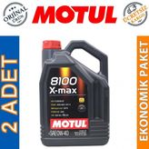 Motul 8100 X-MAX 0W40 5 lt 2'li Motor Yağı