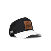 Mountains Logolu Beyaz-Siyah Trucker Şapka