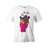 Mouse Anneler Günü Beyaz Unisex Tshirt