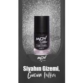 Mov Glitter Simli Oje Siyah No:3