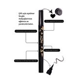 MOV Kalp Desenli Eyeliner - Siyah