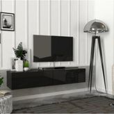 Mozide Black Loft Siyah Tv Ünitesi