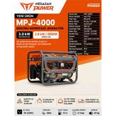 Mpj-4000 Benzinli Marşlı Jeneratör