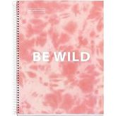 MR Defter-Nb A5 120 Kareli 90Gr Batık Pembe Spiralli