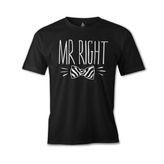 Mr. Right Papyon Siyah Erkek Tshirt
