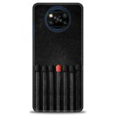 MRCİLETİSİM (mrc-17387) Tam Ekran Koruyucu Kılıf HD Baskılı Kılıf Kibrit Çöpleri Xiaomi Poco X3 NFC ile uyumlu
