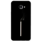MRCİLETİSİM mrc173182 Sönmüş Kibrit Kılıf HD Desen Baskılı Arka Kapak Samsung Galaxy C7 Pro ile uyumlu