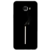 MRCİLETİSİM mrc174282 Sönmüş Kibrit Kılıf HD Desen Baskılı Arka Kapak Samsung Galaxy C7 ile uyumlu