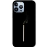 MRCİLETİSİMmrc-194693 Sönmüş Kibrit Kılıf Baskılı Kapak Tam Kaplayan Mat Seramik iPhone 13 Pro ile uyumlu